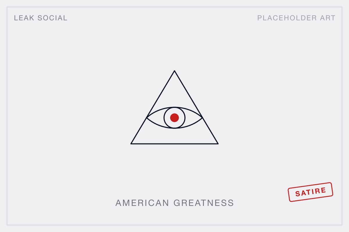 Placeholder illustration in the Leak Social dossier style.