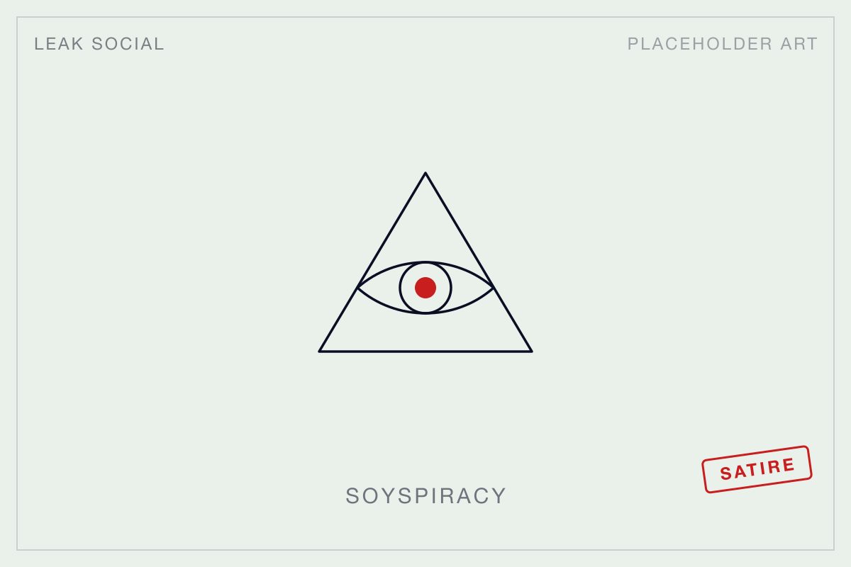 Placeholder illustration in the Leak Social dossier style.